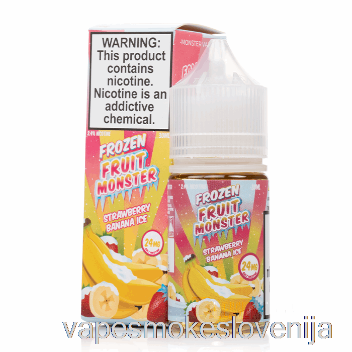 Vape Petrol Led Jagoda Banana - Zamrznjeno Sadje Pošastne Soli - 30 Ml 24 Mg